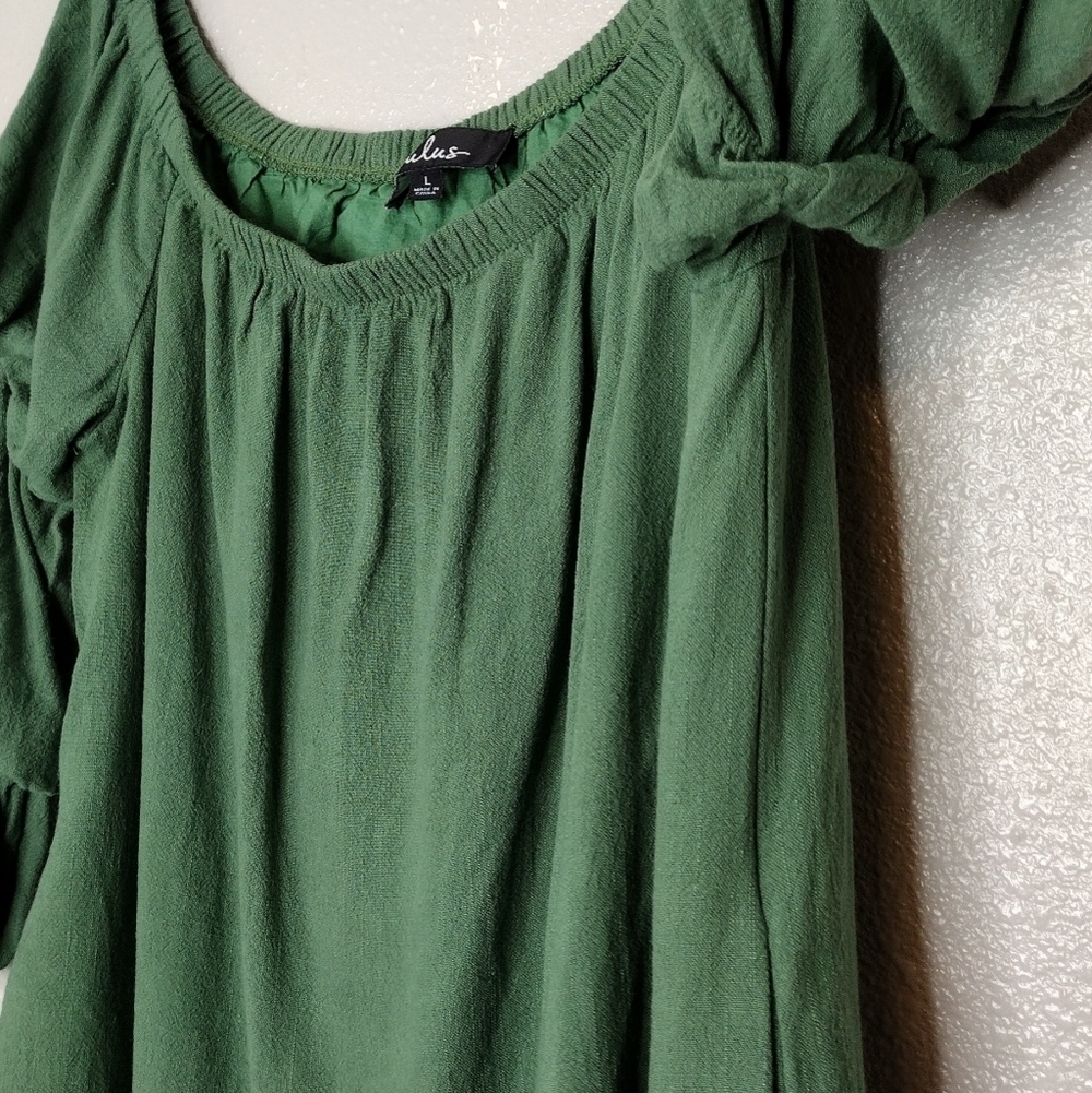 NWT Lulus Linen Blend Mini Dress - Picture 8 of 12